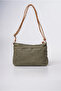 Women's Crossbody Bag Daily Stylish Use Lightweight Multi-Compartment Modern Design Green-Camel 18083 - 6