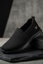 Cloudwalk Comfort Black Comfortable Daily Soft Sole 4 Season Trendy Women's Slip-On Sneaker Shoes