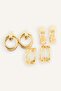 Women's 3-Piece Earrings H3593Axns - 3