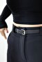 9758 Short Skirt with Hidden Belt Detail - 5