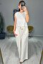 Linen Trousers Blouse Set - 5