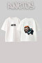 Brimstone Valorant Design Back Printed Cotton White Oversize T-Shirt