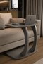 Type C Wheeled Laptop Stand – Side Table for Sofa, Multi-Purpose Modern Anthracite Side Table - 3