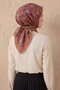 Soft Scarf Floral Line Dark Gray 90X90 - 2