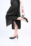 Laceless Neolite Sole Genuine Leather Open Back Thin Heeled Shoes 342-527 Women's Shoes - 4