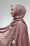Cotton & Bamboo Powder Color Jacquard Shawl