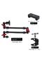 6-Joint Adjustable Desk Clamp Phone Holder 59 cm 360 °   Rotating Camera Compatible Phone Stand - 5