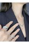 Special Design Wave Form Stone Adjustable Anti-Tarnish Steel Premium Ring - 4