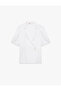 Double-Breasted Collar White Women's Shirt 6Sak60337Uw - 3