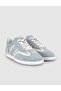 Genuine Leather Blue Lace Detailed Casual Sneaker Shoes - 7
