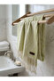 100% Cotton Natural Peshtemal |   Soft Textured |   Fast Drying |   Light Green Zigzag - 5