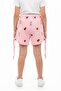 Girl's Elastic Waist Tie-Up Printed Shorts 25033 - 5