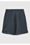 Boy's Anthracite Logo Sweat Shorts - 2