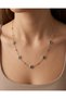 Nazelle Row of Evil Eye Beads Chain Steel Necklace