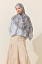 Monaco Kraş Shawl - Gray - 4