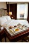 Wooden Service Tray with Handles, White Color - 3