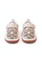 - Baby Musical Floral Shoes-Light Brown, Pink - 0M to 24M