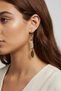 Vintage Style Earrings with Natural Stones and Feather Detail - 2