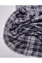 Gray Black Plaid Jacquard Knitted Fabric Soft Flexible Draping Fabric for Dresses & Blouses 140X280Cm - 2