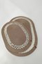 Handmade Decorative Braided Model Bathroom Set 2-Piece Mat 50X80 and 40X60 + 2 Organizer Baskets 18X18 cm - 8