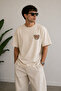 Minimal Teddy Bear Printed Unisex Oversize T-Shirt – Cotton Crew Neck Casual T-Shirt