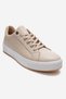 Pallen Beige Floter Genuine Leather Women's Casual Sports Shoes - 3