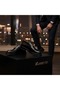 Black Imported Leather Loafer with Open Sole - 3