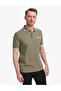 Khaki Regular Fit 100% Cotton Buttoned Polo Collar T-Shirt 50327859-Vr027 - 3