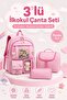 Korean Model 3-Piece Primary School Bag Set, Backpack + Lunch Box + Pen Holder - 7