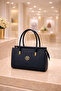 Women's Navy Blue Handbag with Adjustable Strap Daily Shoulder Bag 2-Piece Combination - 2