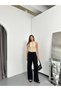 New Season Muslin Linen Fabric Full Elastic Waist Non-Sweating 100% Linen Lace-Up Loose Leg Palazzo Wide Leg Pants - 6