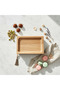 Rectangle Wooden Candy Tray with Mauve Taupe Metal Base – 28 × 18 cm - 2