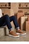 Ba0307 Thick Suede High Comfort Sole Double Tape Tan White Sole Men's Shoes - 6