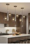 Modern Lighting, Single pendent, Light, Modern glass white light pendent, Chrome color 25x100 cm, Suitable for bedroom, kitchen, coffee shop - 8