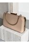 Beige Color Z.A.R.A. Satin Crystal Stone Embroidered Chain Women's Evening Dress Bag Wedding Engagement Graduation - 8