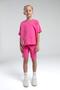 Premium Girls' 100% Cotton Regular Comfortable Cut Short Sleeve Bermuda Shorts Pajama Set