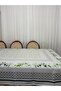 Luxury Stain-Resistant Linen Printed Tablecloth 160X220 Rose Cream - 4