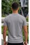Text Printed Crew Neck 2 Thread 100% Cotton Basic T-Shirt - 4