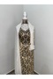 Elegant White Mukhawir with Gold Floral Embroidery and Sheer Shawl