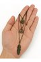 Vintage Multi Layered Leaf Peace Hand Necklace Unisex Gift Accessory - 2