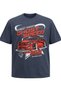 Plus Size Printed Single Jersey Crew Neck T-Shirt Speed