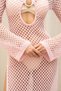 Seychelles Wooden Ring Detail Pink Knitwear Dress - 7