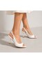 Women's Patent Leather Heeled Shoes 8 cm Thin Heel Stylish Daily & Evening Wear - 3