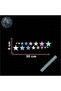 Sequential Star 30X8Cm Jdm Car-Motor-Laptop Hologram Optional Sticker Sequential Star from Large to Small - 2