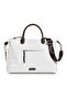 Women's White Imperteks Multi-Pocket Shoulder and Hand Bag with Laptop Compartment - 4