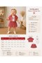 Eid Gingham Jacket, Shirt & Bow Detailed T-Shirt & Pleated Skirt 3-Piece Baby Girl Set - 8