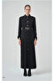 Belt Detailed Silk Dress 2002 Black