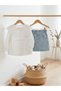 Girl's White Shirt and Denim Skirt Set - 2