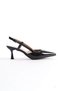 Women's Black Patent Leather Heeled Shoes Fs08Ms20A