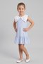Girl's Dress with Stone Collar and Skirt
